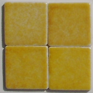 pollen AG22 mozaika ceramiczna - porcelanowa 2,5 x 2,5 cm błyszcząca kolor żółty - Briare