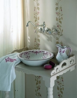 Umywalka ceramiczna nablatowa Bonne Maman rcznie malowana - Herbeau Francja