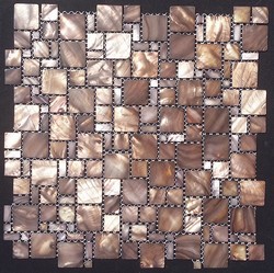 mozaika perowa brzowa multiformat brown