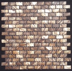 mozaika perowa brzowa prostoktna 1,5 x 3 cm brown
