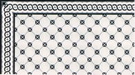klasyczne płytki cementowe w kompozycji dywanowej 