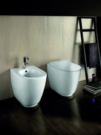 Hatria - Fusion - WC i bidet stojący biały