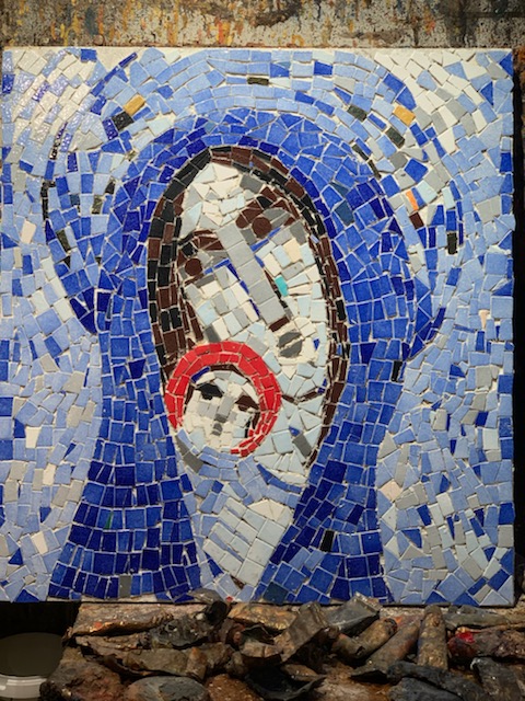 Mozaika sakralna. Autor pracy: Pan Krzysztof Okoń