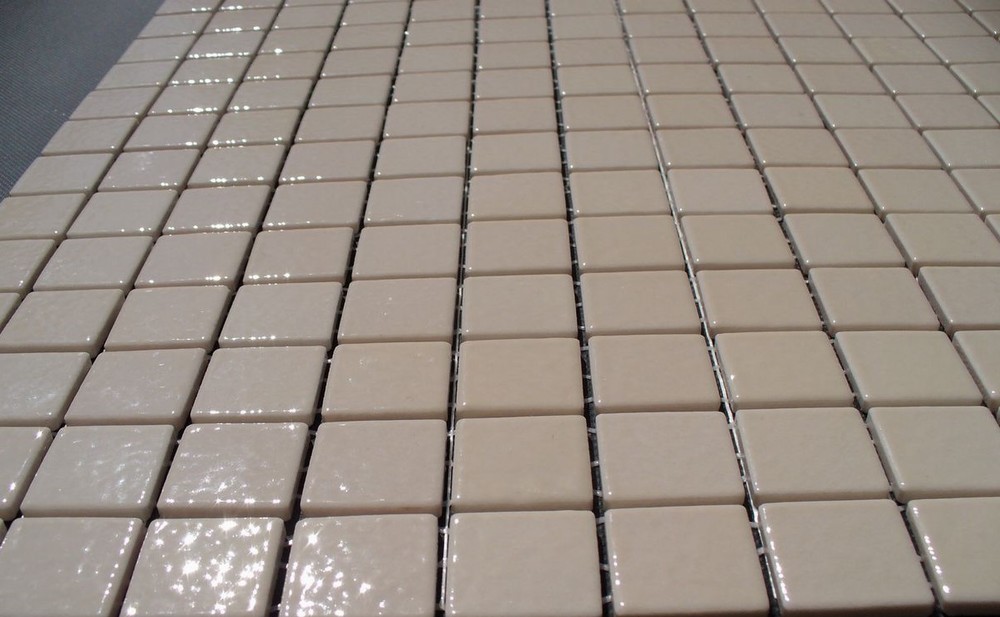 mozaika ceramiczna biała błyszcząca 2,5 x 2,5 cm pierre AG2 - Briare