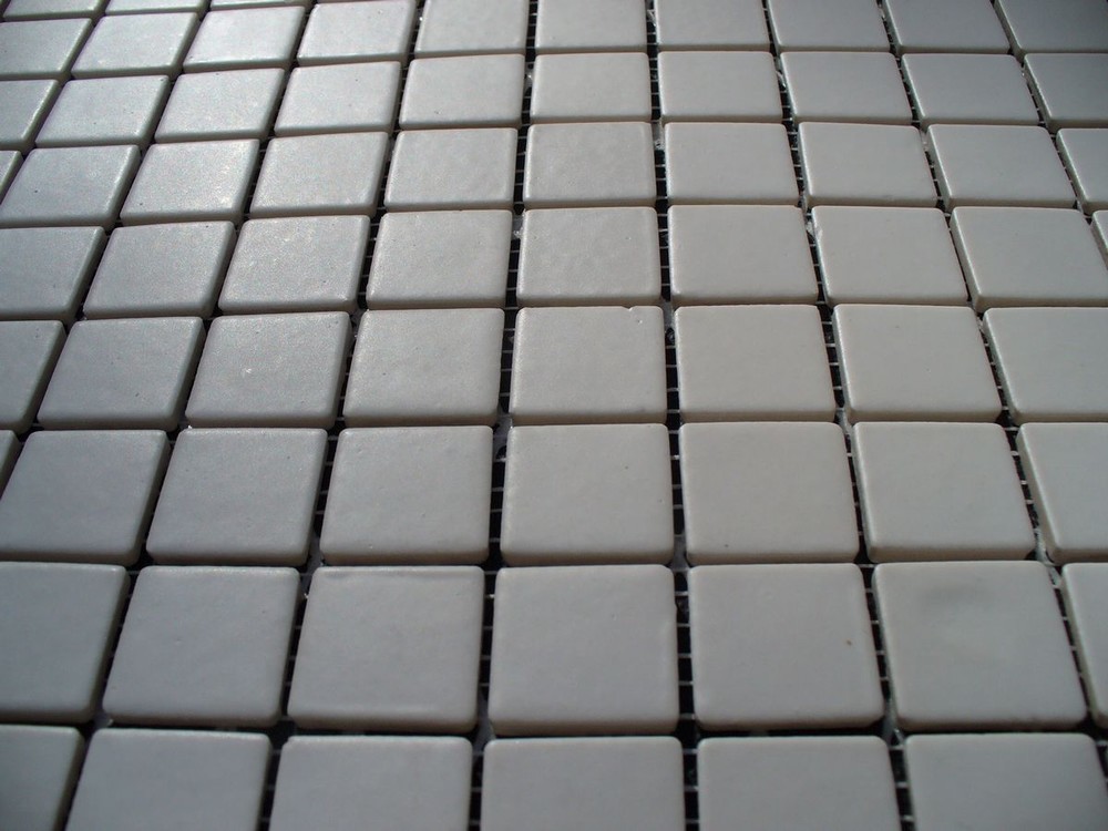 mozaika ceramiczna biała matowa 2,5 x 2,5 cm cristaux AG1 - Briare