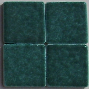 buis AG31 mozaika ceramiczna - porcelanowa 2,5 x 2,5 cm błyszcząca kolor zielony butelkowy - Briare