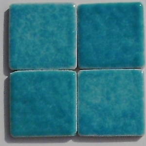 fidji AG74 mozaika ceramiczna - porcelanowa 2,5 x 2,5 cm błyszcząca kolor zielony - Briare