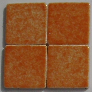 Mandarine AG39 mozaika ceramiczna - porcelanowa 2,5 x 2,5 cm błyszcząca kolor pomarańczowy - Briare