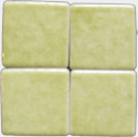 mozaika zielona, zielono-żółta 2,5 x 2,5 cm błyszcząca ceramiczna - porcelanowa Marjolaine AG 15 - Briare