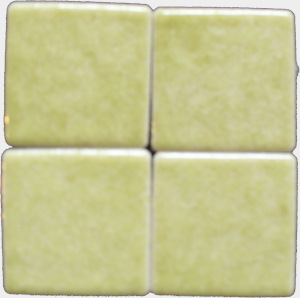 mariolaine AG15 mozaika ceramiczna - porcelanowa 2,5 x 2,5 cm błyszcząca kolor zielono żółty - Briare