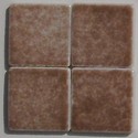 mozaika brązowa 2,5 x 2,5 cm błyszcząca ceramiczna - porcelanowa Noisetier AG 72 - Briare