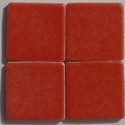 mozaika czerwona kolor koralowy 2,5 x 2,5 cm błyszcząca ceramiczna - porcelanowa Zinnia AG 70 - Briare