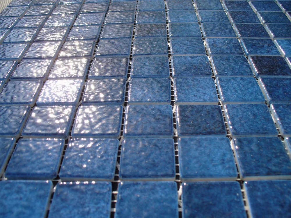 mozaika ceramiczna ciemno niebieska błyszcząca 2,5 x 2,5 cm caraibes AG6 - Briare