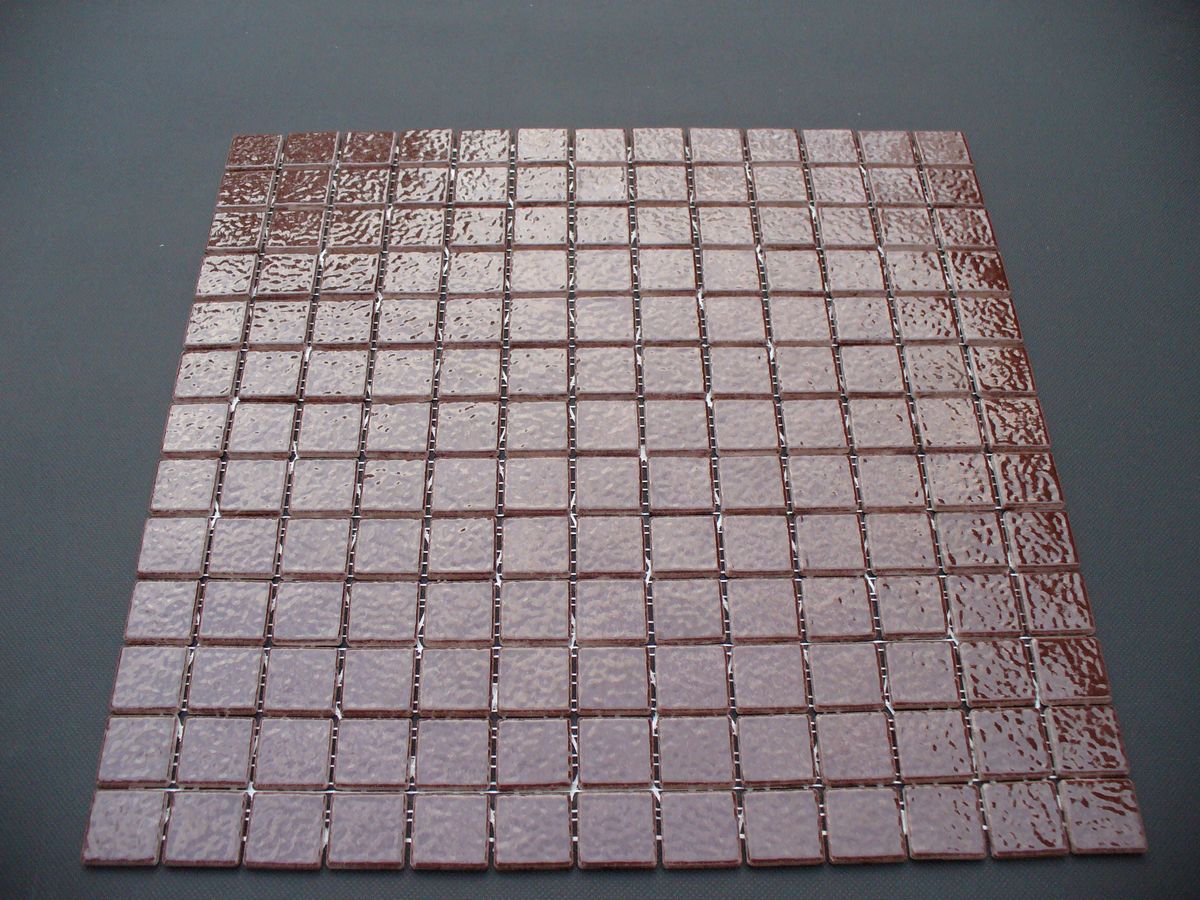 mozaika ceramiczna czekoladowa błyszcząca 2,5 x 2,5 cm Cacao AG38 - Briare