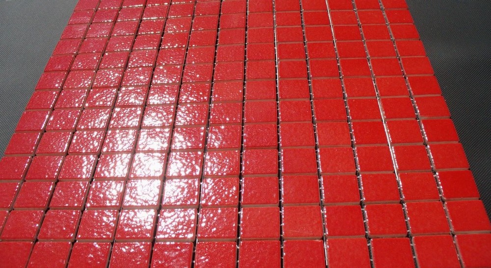 mozaika ceramiczna czerwona błyszcząca 2,5 x 2,5 cm Pivoine AG23 - Briare mozaika ceramiczna czerwona błyszcząca 2,5 x 2,5 cm Mandarine AG39 - Briare