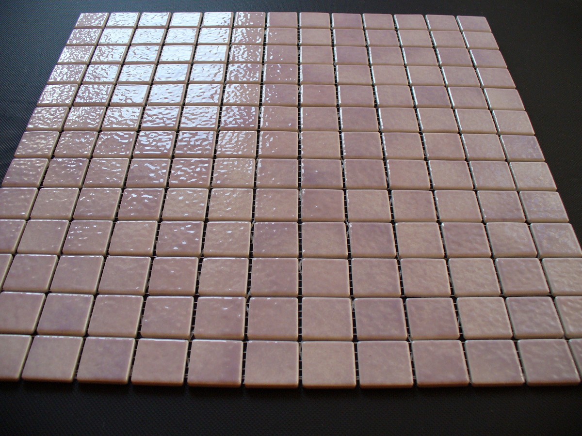 mozaika ceramiczna fioletowa błyszcząca 2,5 x 2,5 cm campanule AG27 - Briare