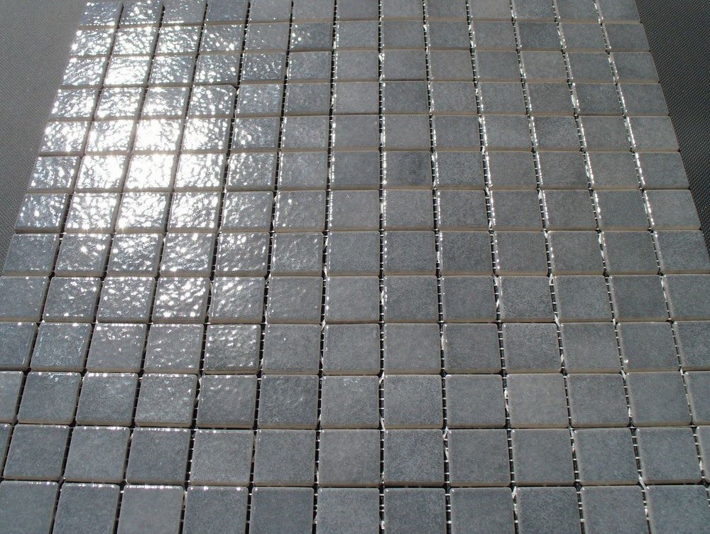 mozaika ceramiczna ciemno szara, grafitowa błyszcząca 2,5 x 2,5 cm schiste AG36 - Briare mozaika ceramiczna ciemno szara, grafitowa błyszcząca 2,5 x 2,5 cm schiste AG36 - Briare