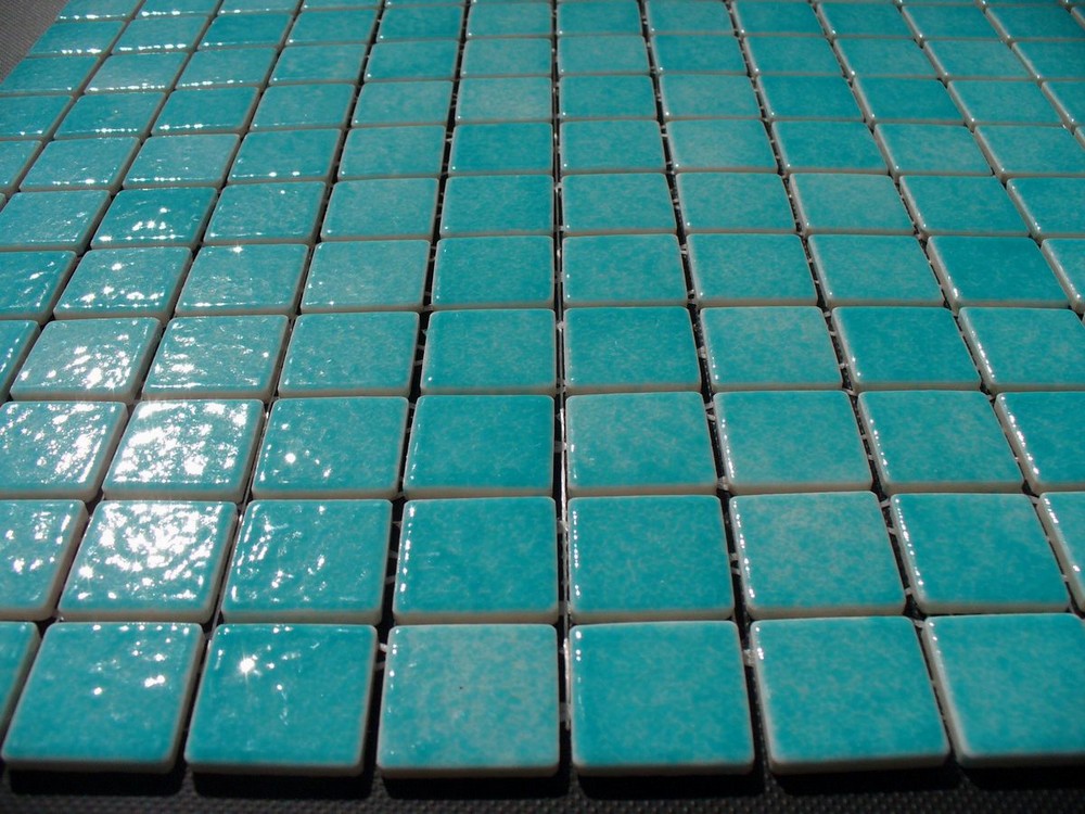 mozaika ceramiczna turkusowa błyszcząca 2,5 x 2,5 cm bahamas AG75 - Briare