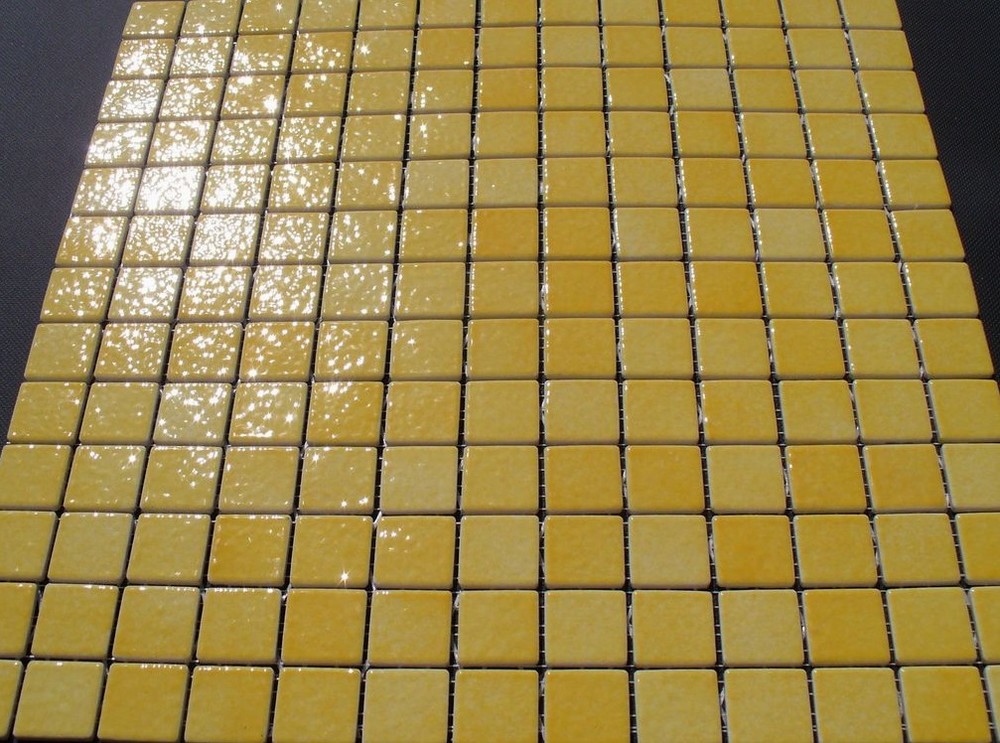 mozaika ceramiczna żółta błyszcząca 2,5 x 2,5 cm genet AG10 - Briare