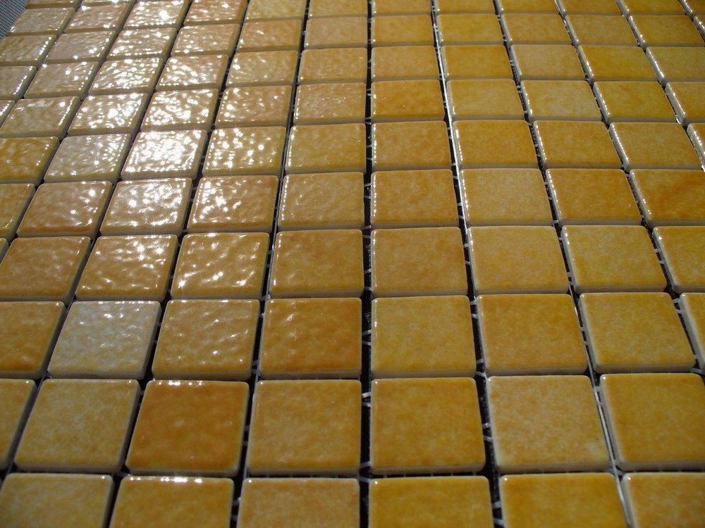 mozaika ceramiczna żółta błyszcząca 2,5 x 2,5 cm pollen AG22 - Briare
