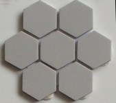mozaika ceramiczna - porcelanowa heksagonalna jasno szara matowa - cendre - producent: Emaux de Briare mozaika ceramiczna - porcelanowa heksagonalna jasno szara matowa - cendre - producent: Emaux de Briare
