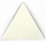 mozaika ceramiczna - porcelanowa trójkątna biała błyszcząca - etamine - producent: Emaux de Briare