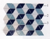 dekor merida - mozaika ceramiczna - porcelanowa z trójkątów dekor merida - mozaika ceramiczna - porcelanowa z trójkątów