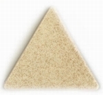 mozaika ceramiczna - porcelanowa trójkątna beżowa błyszcząca - shantung - producent: Emaux de Briare mozaika ceramiczna - porcelanowa trójkątna beżowa błyszcząca - shantung - producent: Emaux de Briare