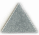 mozaika ceramiczna - porcelanowa trójkątna szara błyszcząca - tourterelle - producent: Emaux de Briare