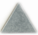 mozaika ceramiczna - porcelanowa trójkątna szara błyszcząca - tourterelle - producent: Emaux de Briare mozaika ceramiczna - porcelanowa trójkątna szara błyszcząca - tourterelle - producent: Emaux de Briare