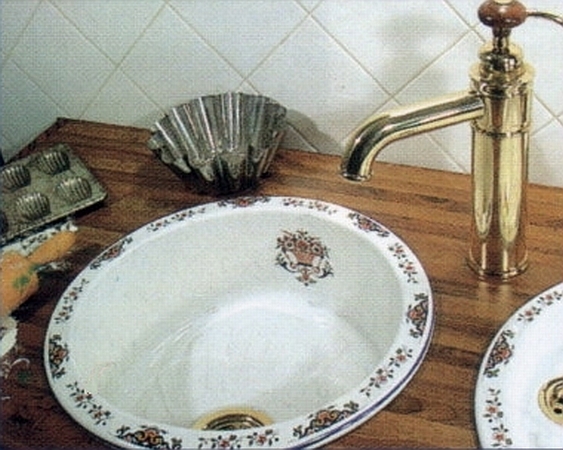 zlewozmywak ceramiczny ręcznie malowany