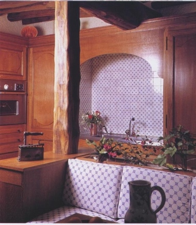 Carre płytka kuchenna seria Les Classiques dekor Cerfeuil - gres emaliowany 11x11 cm