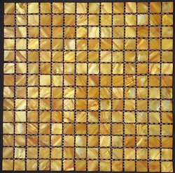 mozaika perłowa złota kwadratowa 2 x 2 cm 