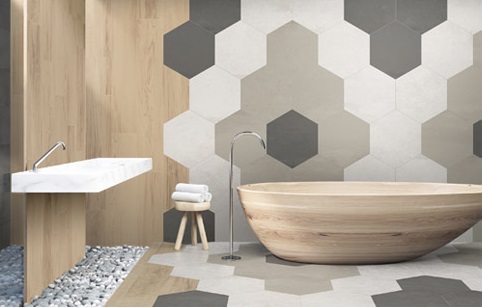 Savoia Domus gres porcelanowy w kształcie hexagonów