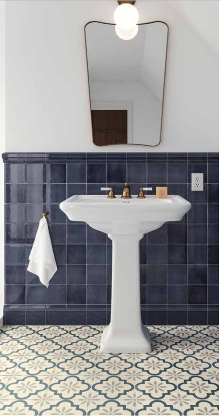 Ceramiche Grazia Shades of Art. Giralda Denim_Gravel przykładowa aranżacja