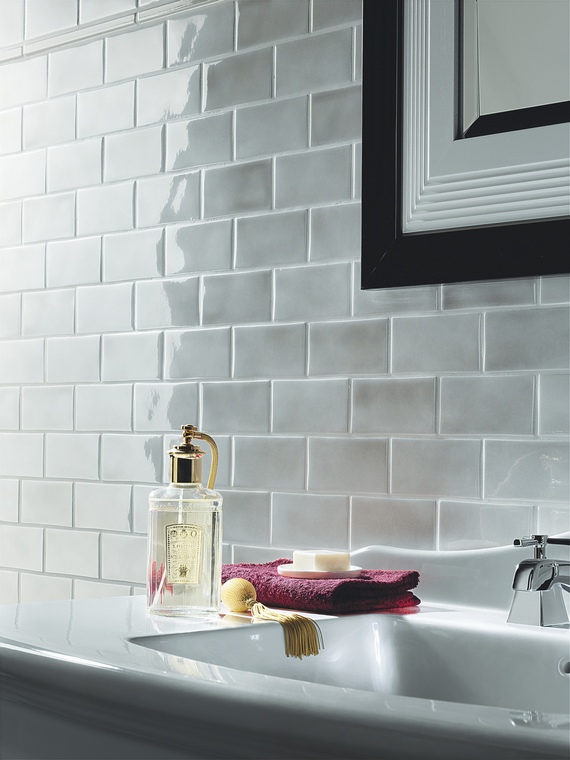 Grazia Melange Grey płytki ceramiczne, płytki cegiełki 6,5 x 13 cm kolor jasno szary