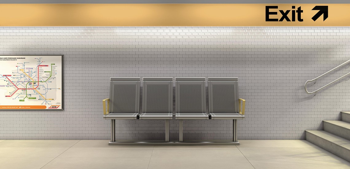 Vogue Twins przykładowa aranżacja płytki ceramiczne, małe cegiełki 5x10 cm