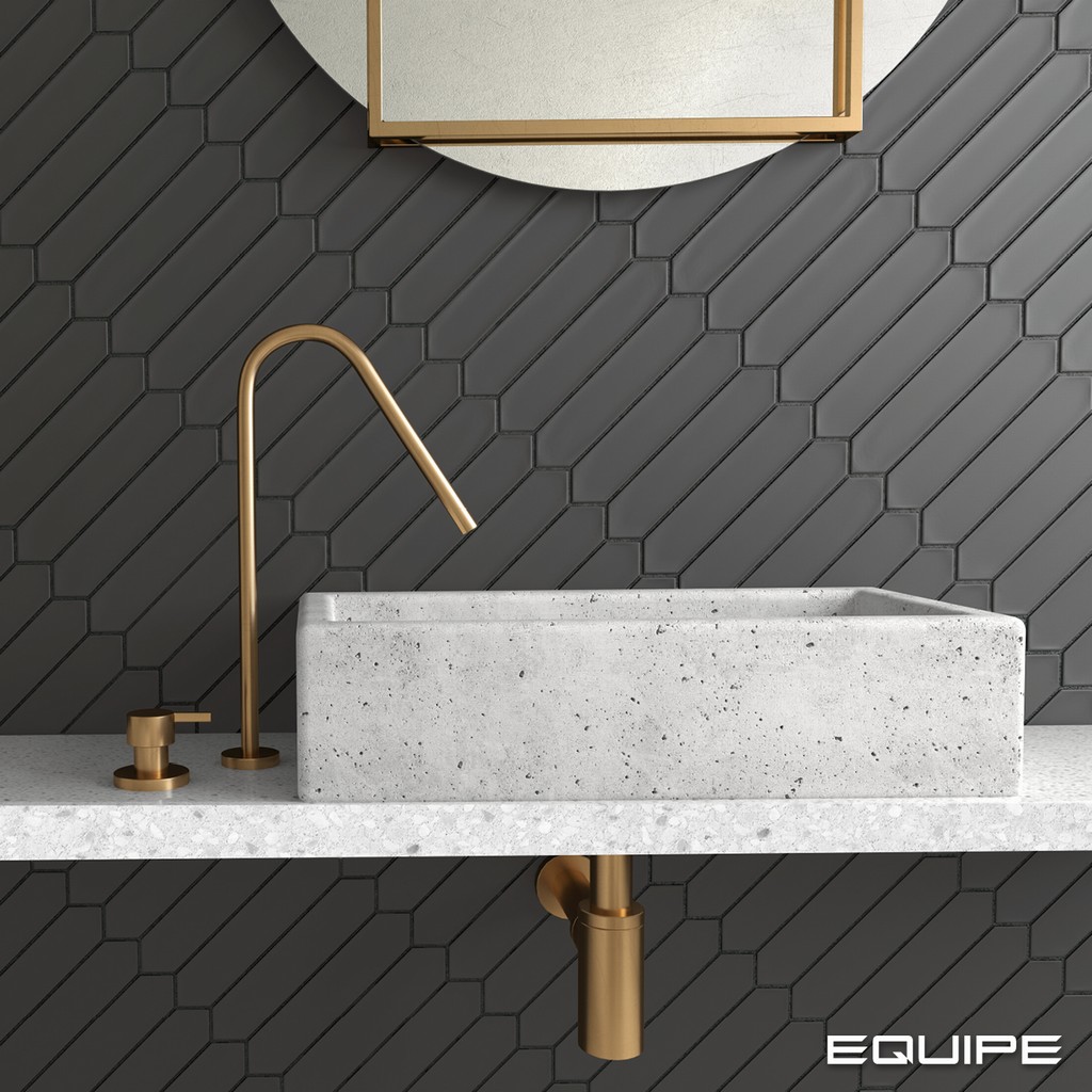 Lanse Black, małe płytki na ścianę Equipe Ceramicas.