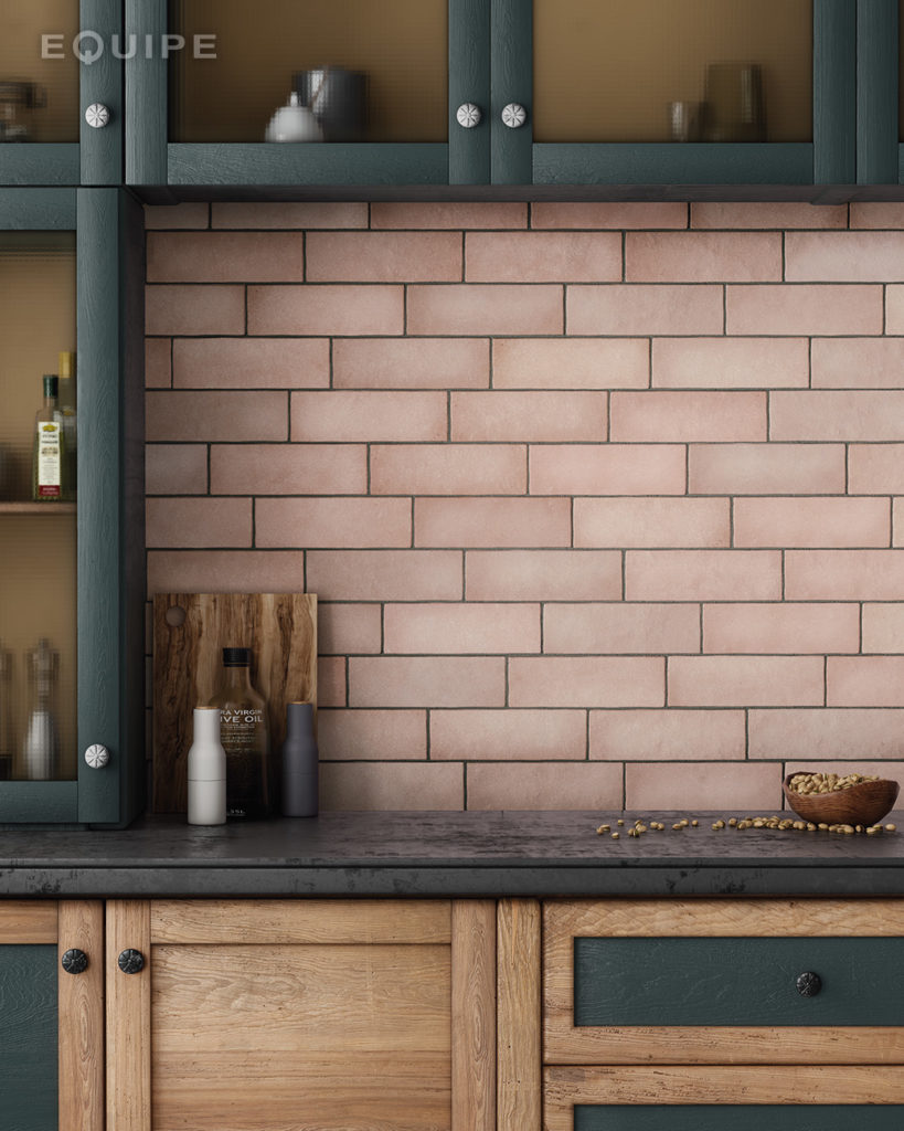 Kafle do kuchni Magma Pink 6,5x20 Equipe.